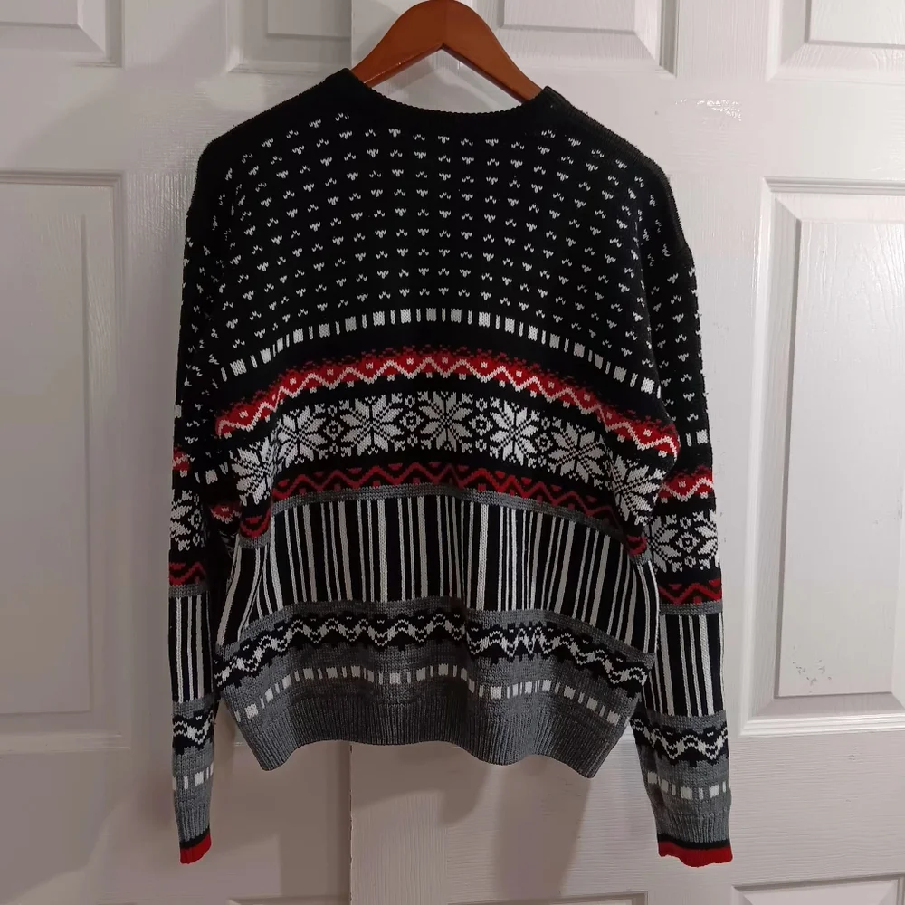Vintage Columbia Women’s XL Fair Isle Alpine Ski Knit Crewneck Sweater Cabincore - Picture 2 of 7